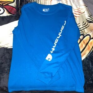 Carhartt  Blue Logo Sleeve Tee